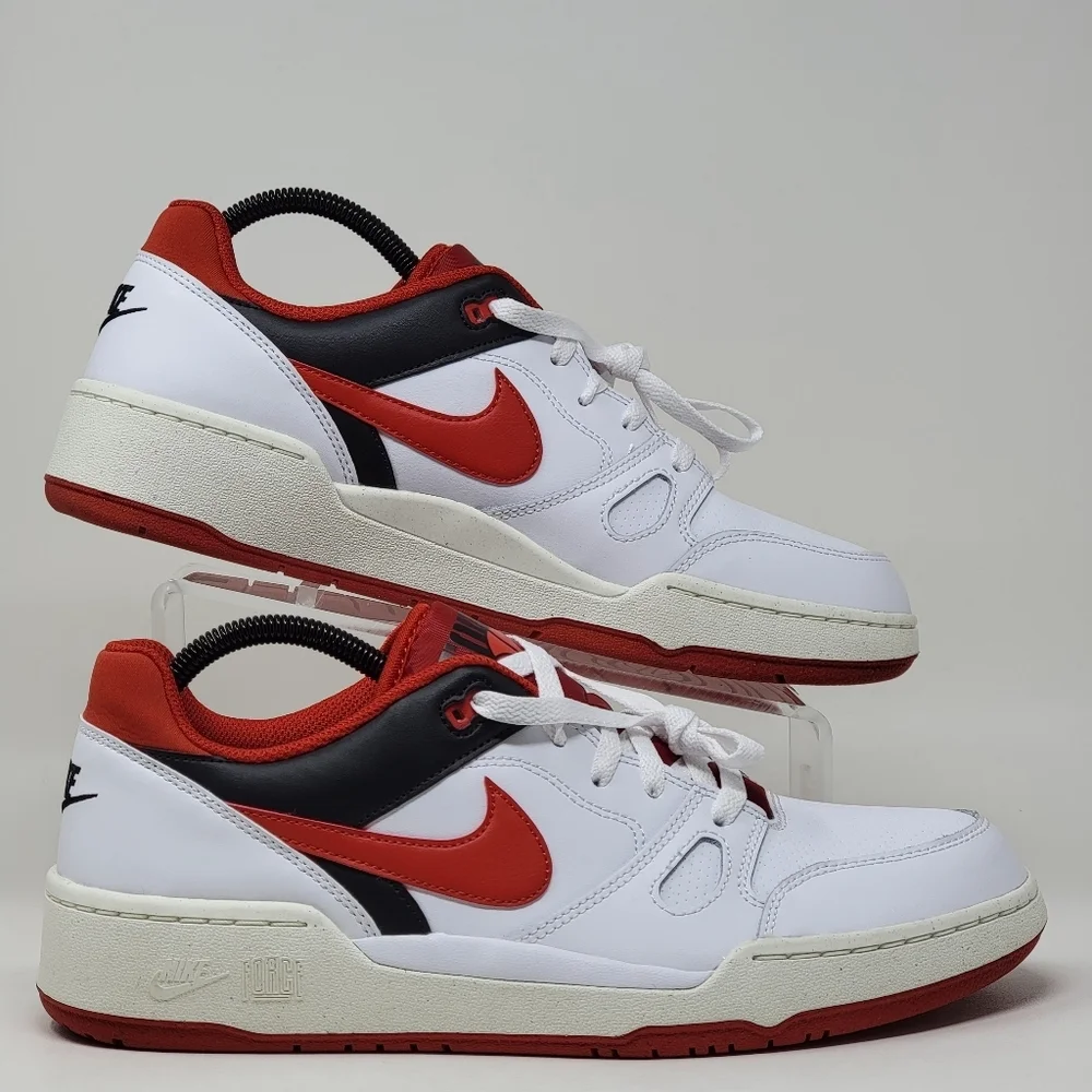 Nike White and Red Sneakers - size 14